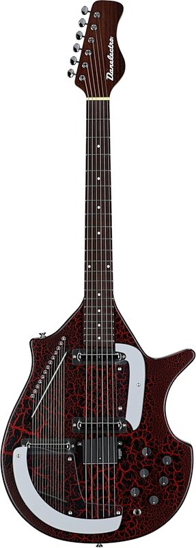 open zoom image for Danelectro Electric Sitar, Red Crackle, Full Straight Front