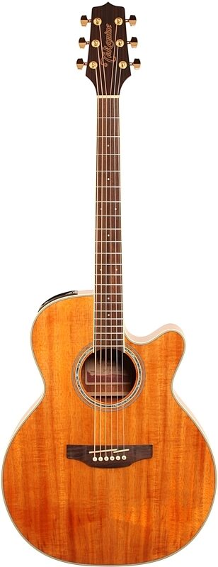 open zoom image for Takamine GN77KCE Acoustic-Electric Guitar, Koa, Natural, Full Straight Front