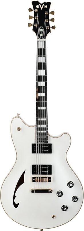 open zoom image for EVH Eddie Van Halen SA-126 Special Electric Guitar (with Case), Platinum Pearl Metallic, Full Straight Front