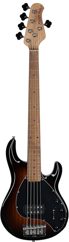 open zoom image for Sterling by Music Man StingRay RAY35 Electric Bass, Vintage Sunburst, Roasted Maple Fretboard, Full Straight Front