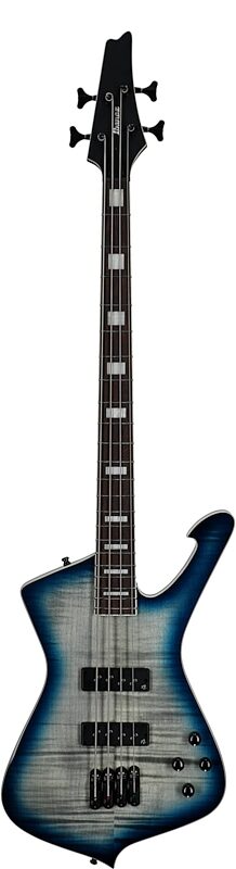 open zoom image for Ibanez ICB720FM Iceman Electric Bass (with Gig Bag), Cosmic Blue Starburst, Full Straight Front