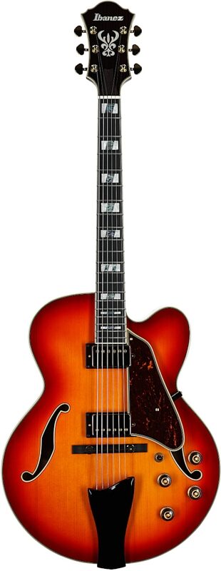 open zoom image for Ibanez AF115 Artstar Hollowbody Electric Guitar (with Case), Aged Whiskey Burst, Open Box (Very Good), Full Straight Front