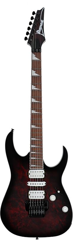 open zoom image for Ibanez RG470DXW Electric Guitar, Wine Red Frozen Matte, Full Straight Front
