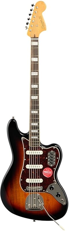 open zoom image for Squier Classic Vibe Bass VI, with Laurel Fingerboard, 3-Color Sunburst, Full Straight Front