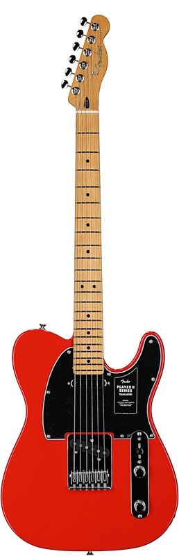 open zoom image for Fender Player II Telecaster Electric Guitar, with Maple Fingerboard, Coral Red, Full Straight Front