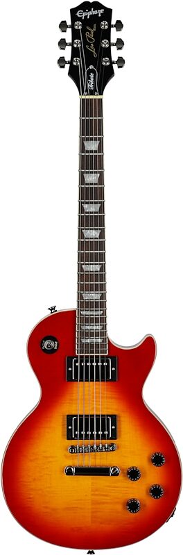 open zoom image for Epiphone Inspired by Gibson Les Paul Tribute Plus Electric Guitar, Heritage Cherry Sunburst, Open Box (Very Good), Full Straight Front