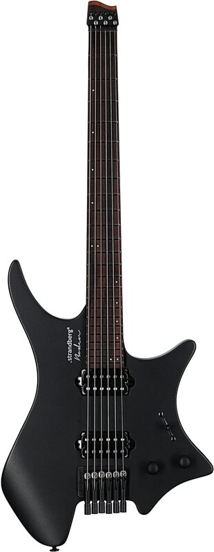 open zoom image for Strandberg Boden Essential 6 Electric Guitar (with Gig Bag), Black Granite, Full Straight Front