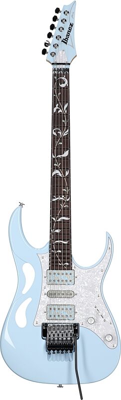 open zoom image for Ibanez Steve Vai PIA Electric Guitar (with Case), Blue Powder, Full Straight Front