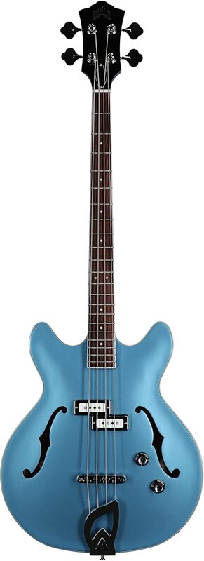 open zoom image for Guild Starfire I Electric Bass, Pelham Blue, Full Straight Front