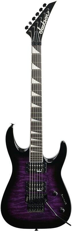open zoom image for Jackson Dinky Arch Top JS32Q DKA Electric Guitar, Transparent Purple Burst, Full Straight Front