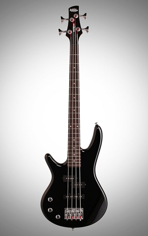 open zoom image for Ibanez GSRM20 Left-Handed Mikro Electric Bass, Black, Full Straight Front