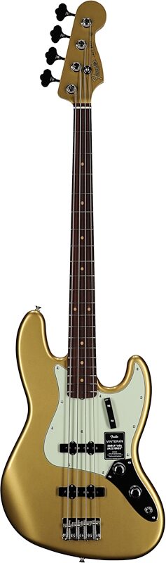 open zoom image for Fender Vintera III Early 60s Jazz Bass Guitar, Aztec Gold, Full Straight Front