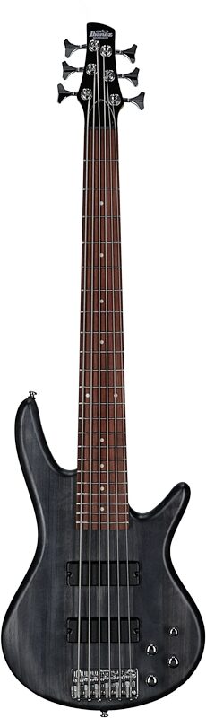 open zoom image for Ibanez GSR206 6-String Electric Bass, Transparent Gray Flat, Open Box (Very Good), Full Straight Front