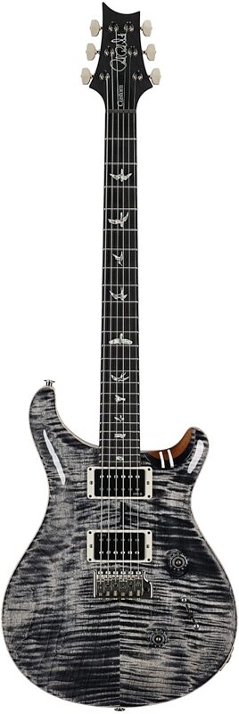 open zoom image for PRS Paul Reed Smith 2011 Custom 24 10-Top Electric Guitar with Case, Charcoal, Full Straight Front