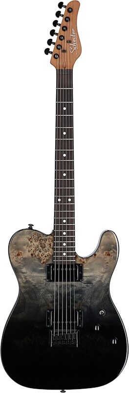 open zoom image for Schecter PT Standard Electric Guitar, Black Fade Burst Burl, Full Straight Front