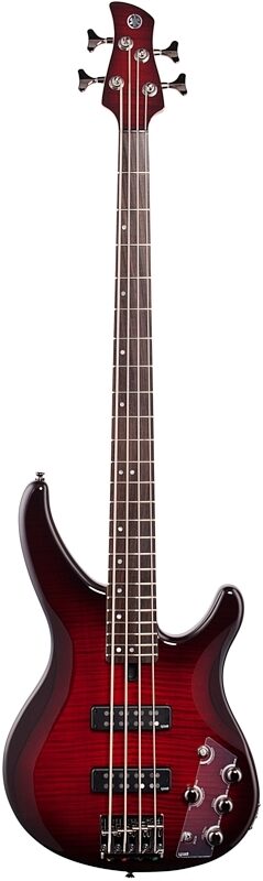 open zoom image for Yamaha TRBX604FM Electric Bass, Dark Red Burst, Full Straight Front