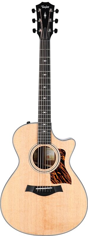 open zoom image for Taylor 312ce V2 Grand Concert Acoustic-Electric Guitar (with Case), Natural, Full Straight Front