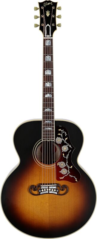 open zoom image for Gibson Custom Shop 1957 SJ-200 Jumbo Reissue Acoustic Guitar (with Case), Vintage Sunburst, Full Straight Front