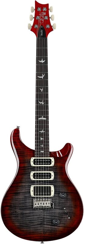 open zoom image for PRS Paul Reed Smith SE Studio V2 Electric Guitar (with Gig Bag), Charcoal Cherry Burst, Full Straight Front