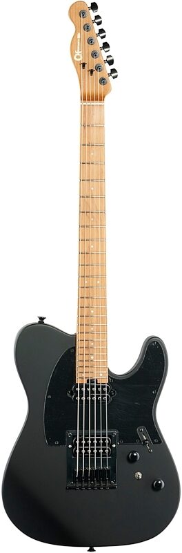 open zoom image for Charvel Pro-Mod So-Cal Style 2 24 HH HT CM Electric Guitar, Satin Black, Full Straight Front