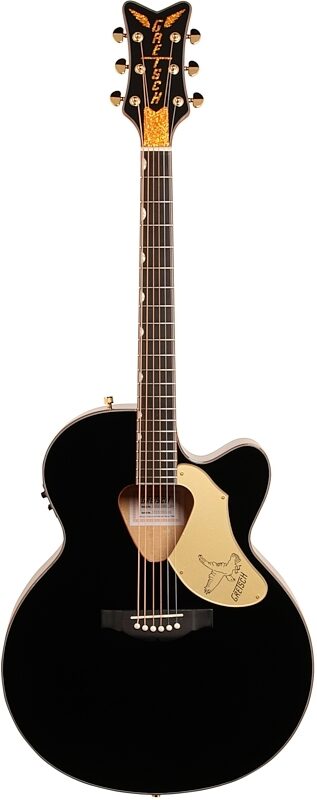 open zoom image for Gretsch G5022CBFE Rancher Falcon Jumbo Acoustic-Electric Guitar, Black, Full Straight Front