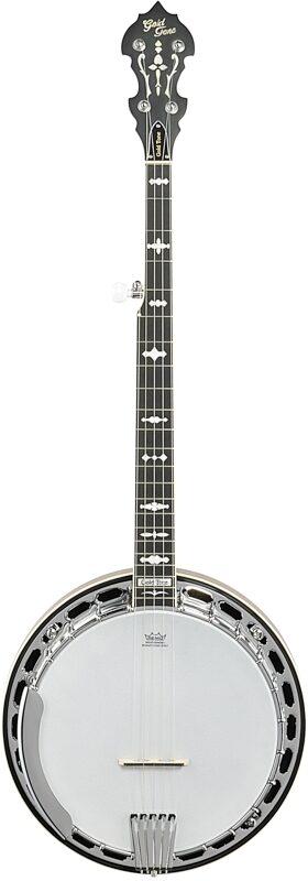 open zoom image for Gold Tone OB-150 Resonator Banjo (with Case), Orange Blossom, Full Straight Front