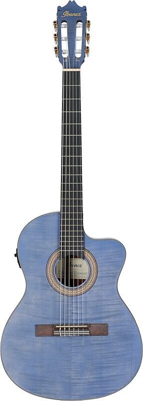 open zoom image for Ibanez GA5FMTCE Acoustic-Electric Classical Guitar, Open Pore Berry, Open Box (Very Good), Full Straight Front