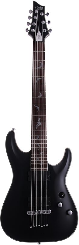 open zoom image for Schecter Damien Platinum-7 Electric Guitar, 7-String, Satin Black, Full Straight Front