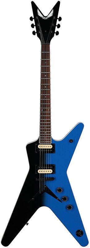 open zoom image for Dean ML79 Electric Guitar, Black to Blue Fade, Full Straight Front