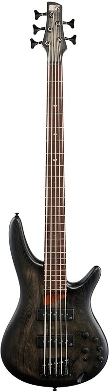 open zoom image for Ibanez SR605E Electric Bass, 5-String, Black Stained Burst, Full Straight Front