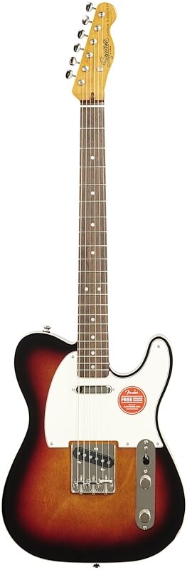 open zoom image for Squier Classic Vibe '60s Custom Telecaster Electric Guitar, with Laurel Fingerboard, 3-Color Sunburst, Full Straight Front