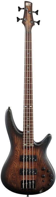 open zoom image for Ibanez SR600E Electric Bass, Antique Brown Stained Burst, Full Straight Front
