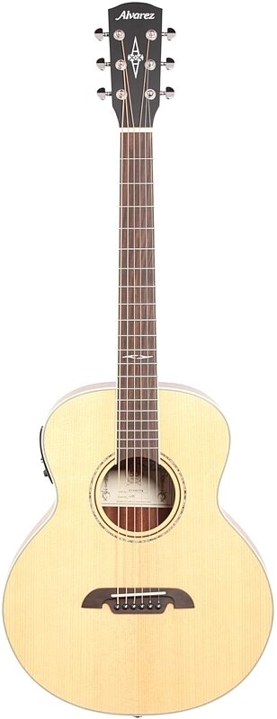 open zoom image for Alvarez LJ2 Little Acoustic-Electric Guitar (with Gig Bag), New, Full Straight Front