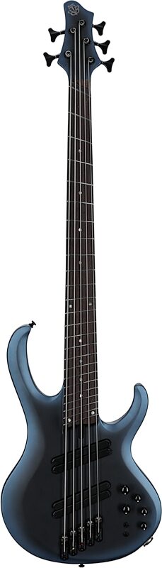 open zoom image for Ibanez BTB605MS Multi-Scale Bass Guitar, 5-String (with Case), Midnight Arctic Ocean, Full Straight Front