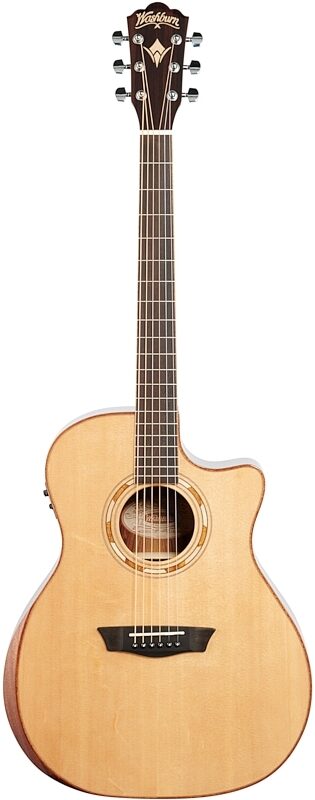 open zoom image for Washburn WCG20SCE O Comfort 20 Grand Auditorium Acoustic-Electric Guitar, New, Full Straight Front