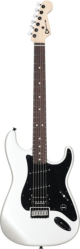 open zoom image for Charvel Jake E Lee Signature Pro-Mod So-Cal Electric Guitar, White, Full Straight Front