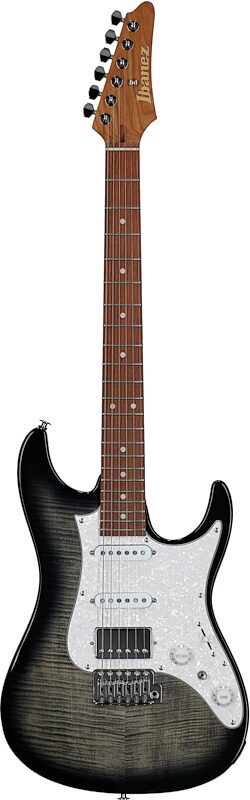 open zoom image for Ibanez AZ22S1F Electric Guitar, Transparent Black Sunburst, Full Straight Front