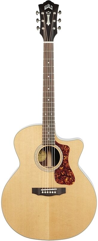 open zoom image for Guild Westerly F-150CE Jumbo Acoustic-Electric Guitar (with Gig Bag), Open Box (Very Good), Full Straight Front