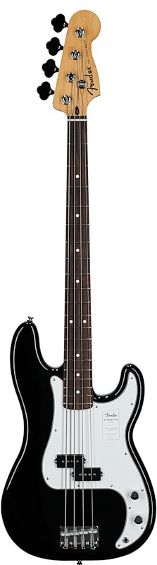 open zoom image for Fender Standard Precision Bass Guitar, Laurel Fingerboard, Black, Full Straight Front