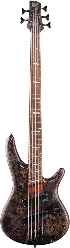 open zoom image for Ibanez SRMS805 Bass Workshop Multi-Scale Electric Bass, 5-String, Deep Twilight, Full Straight Front