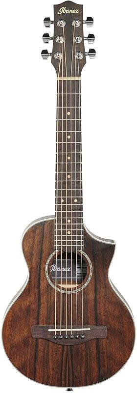 open zoom image for Ibanez EWP13 Piccolo Acoustic Guitar, Dark Brown Open Pore, Full Straight Front
