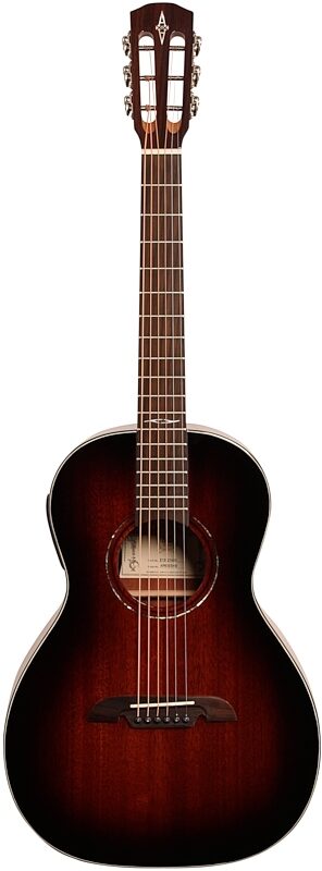 open zoom image for Alvarez AP66E Parlor Acoustic-Electric Guitar, Shadowburst, Full Straight Front