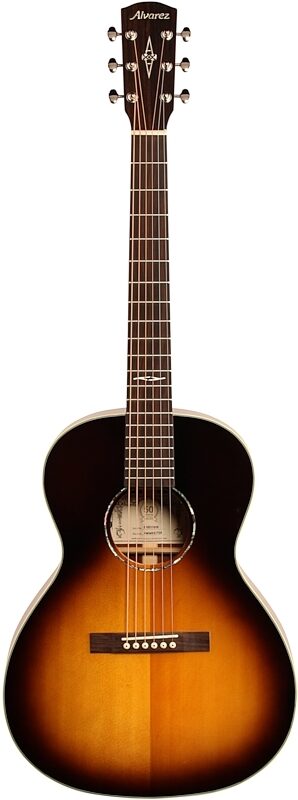 open zoom image for Alvarez Delta-00E Grand Concert Acoustic-Electric Guitar, Tobacco Sunburst, Full Straight Front