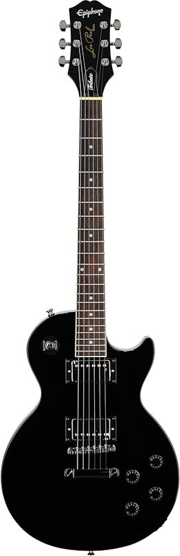 open zoom image for Epiphone Les Paul Tribute Electric Guitar, Ebony, Full Straight Front