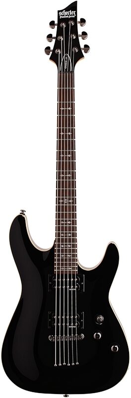 open zoom image for Schecter Omen 6 Electric Guitar, Black, Full Straight Front