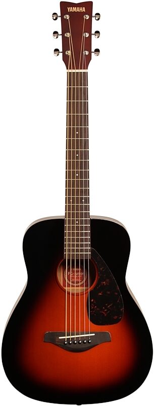 open zoom image for Yamaha JR2 3/4-Size Folk Acoustic Guitar (with Gig Bag), Tobacco Sunburst, Full Straight Front
