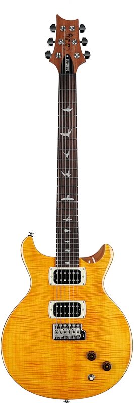 open zoom image for PRS Paul Reed Smith SE Santana Electric Guitar (with Gig Bag), Santana Yellow, Full Straight Front