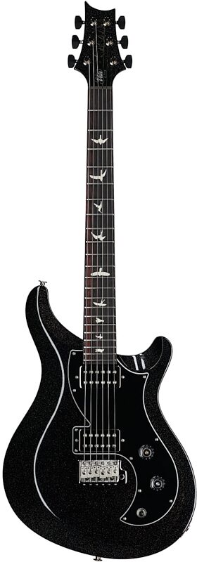 open zoom image for PRS Paul Reed Smith S2 Vela HHT Tremolo Electric Guitar (with Gig Bag), Black Rainbow Holoflake, Full Straight Front