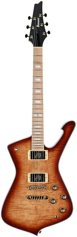 open zoom image for Ibanez IC420FM Iceman Electric Guitar (with Gig Bag), Caramel Burst, Open Box (Very Good), Full Straight Front
