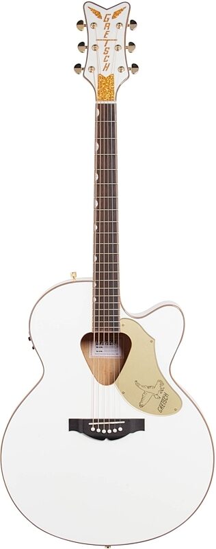 open zoom image for Gretsch G5022CWFE Rancher Falcon Jumbo Acoustic-Electric Guitar, White, Full Straight Front